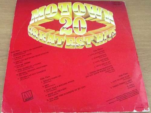 MOTOWN 20 Greatest Hits 2xLP VINYL Record