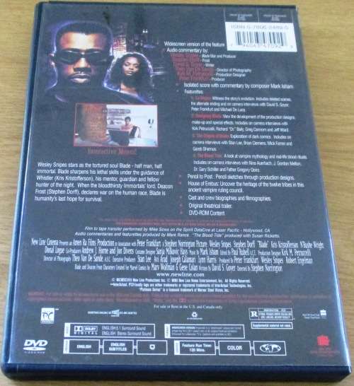 CULT FILM: BLADE 1 DVD [BOX H1]