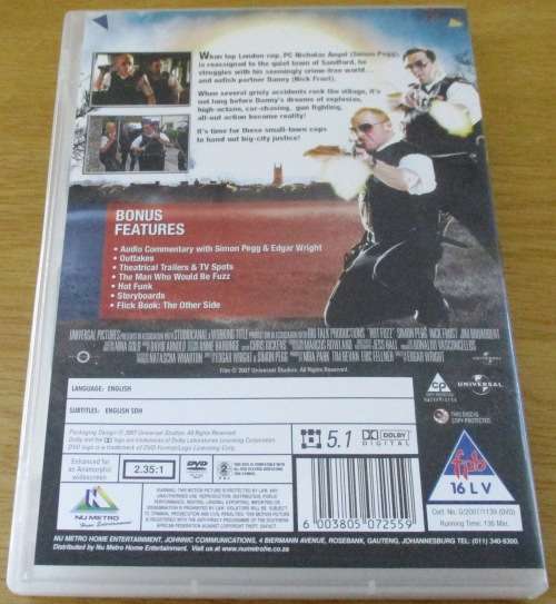 CULT FILM: HOT FUZZ DVD [BOX H1]