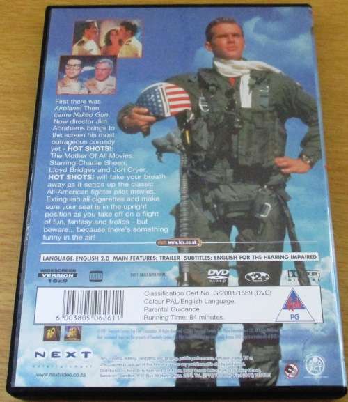 CULT FILM: HOT SHOTS! DVD [BOX H1]