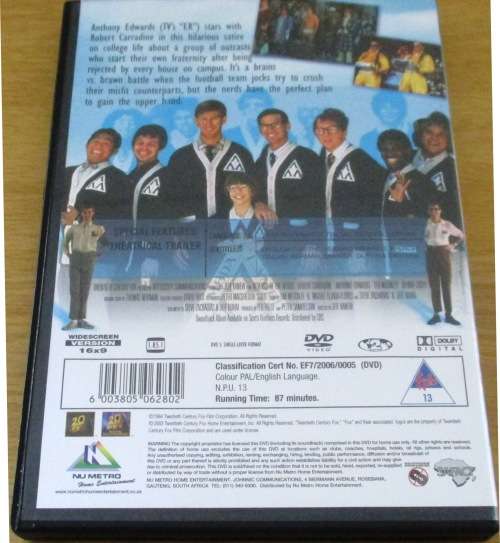 CULT FILM: REVENGE  OF THE NERDS DVD [BOX H1]