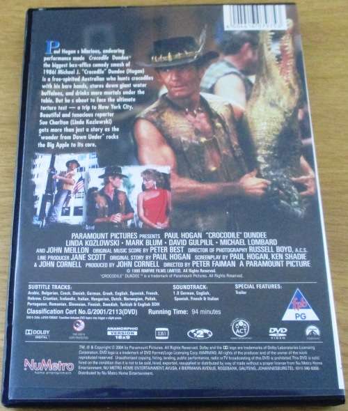 CULT FILM: CROCODILE DUNDEE DVD [BOX H1]