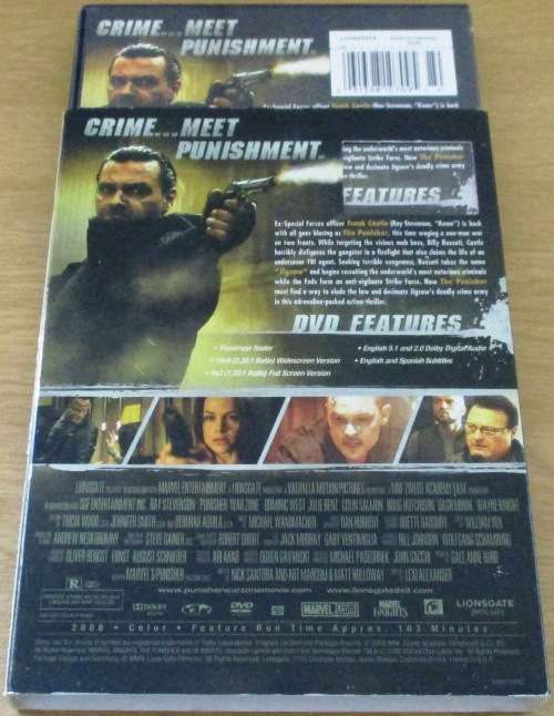 CULT FILM: PUNISHER War Zone DVD   [BOX H1]