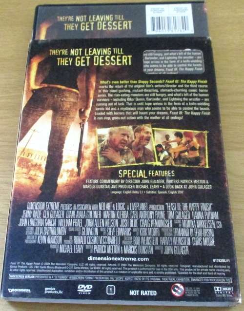 CULT FILM: FEAST III DVD [BOX H1]