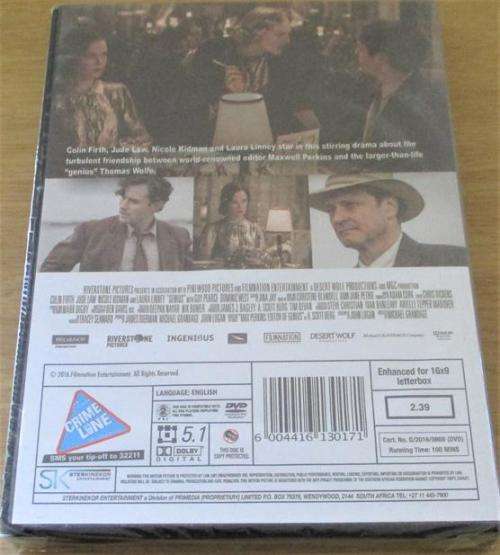 GENIUS Jude Law Nicole Kidman DVD [Shelf H]