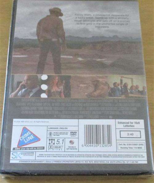 GOLD Matthew McCONAUGHEY DVD [Shelf H]