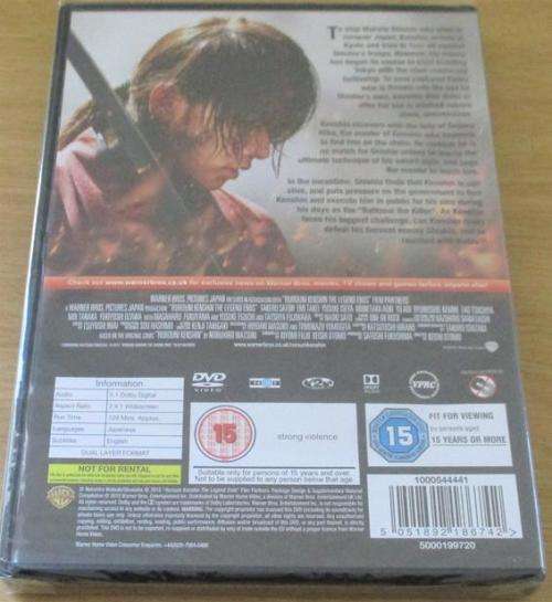 RUROUNI KENSHIN 3 The Legend Begins DVD [Shelf H]