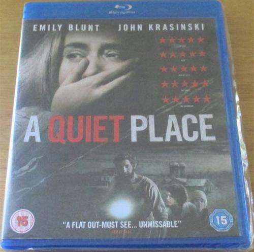 A QUIET PLACE Emily Blunt John Krasinski Blu Ray [Shelf H]