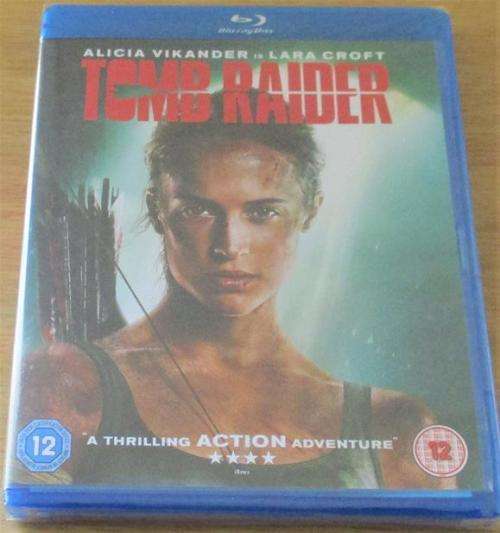 TOMB RAIDER Alicia Vikander is Lara Croft Blu Ray [Shelf H]