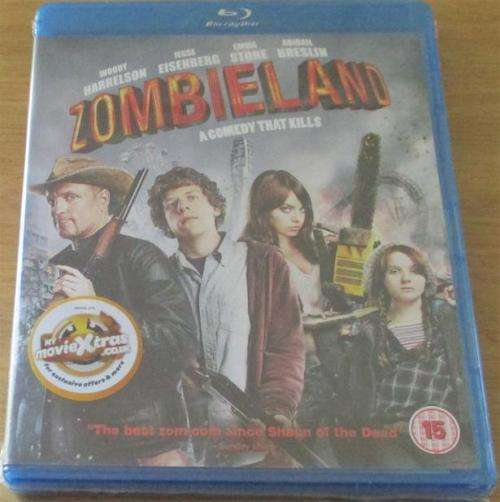 ZOMBIELAND Woody Harrelson Blu Ray [Shelf H]