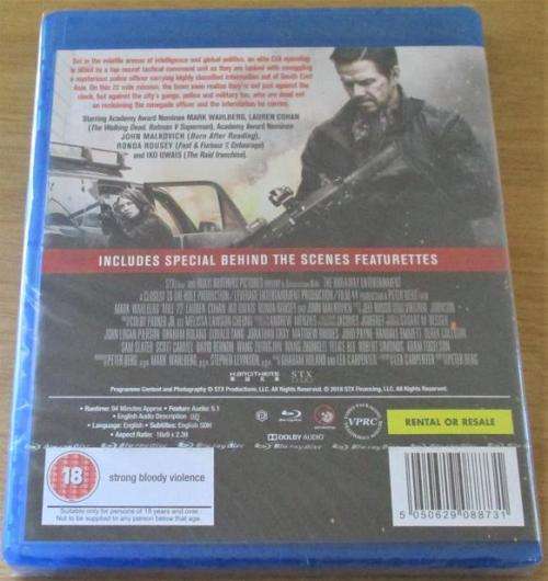 MILE 22 Mark Wahlberg Blu Ray [Shelf H]