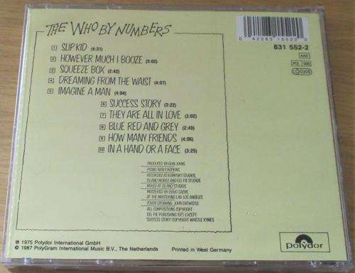 THE WHO By Numbers CD