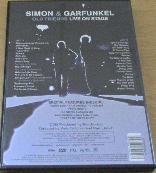 SIMON AND GARFUNKEL Old Friends Live on Stage DVD