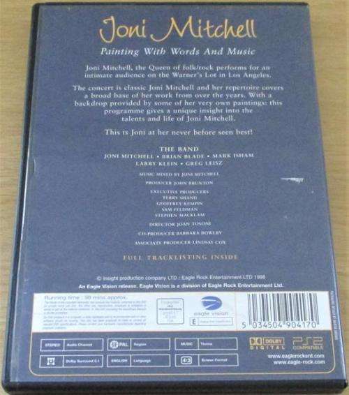 JONI MITCHELL Painting With Words and Music DVD
