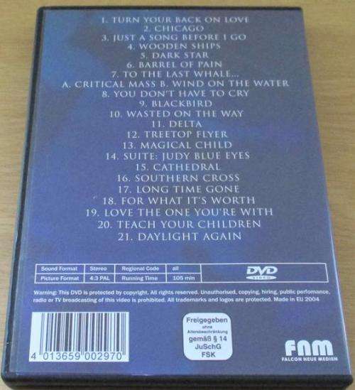 CROSBY, STILLS & NASH Daylight Again DVD