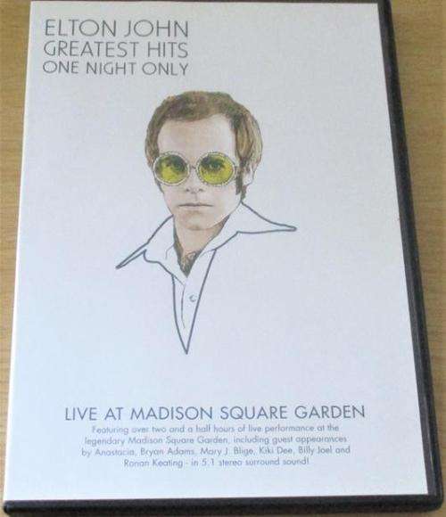ELTON JOHN Greatest Hits One Night Only DVD