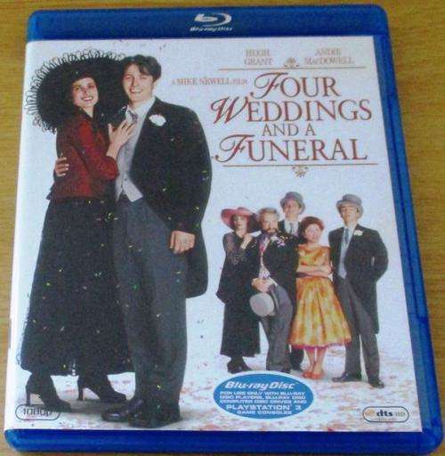 FOUR WEDDINGS AND A FUNERAL Hugh Grant Blu Ray