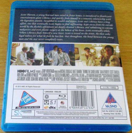 BEHIND THE CANDELABRA Michael Douglas Matt Damon Blu Ray