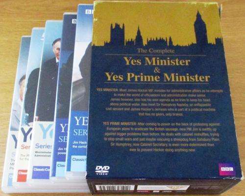 The Complete YES MINISTER & YES PRIME MINISTER BBC BOX SET DVD [Box set shelf]