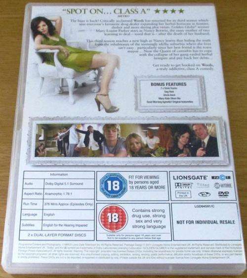WEEDS Season 3 DVD [DVD BOX 1]