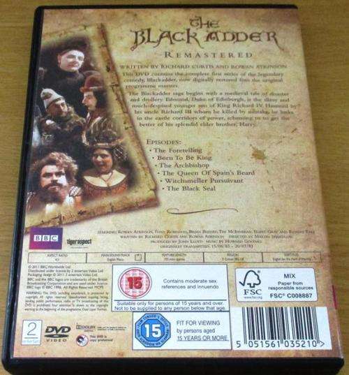 THE BLACK ADDER I Remastered BBC DVD [DVD BOX 4]