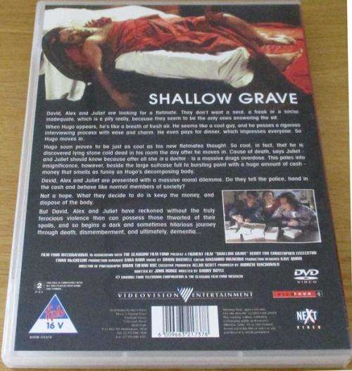 CULT FILM: SHALLOW GRAVE Ewan McGregor DVD [DVD BOX 7]