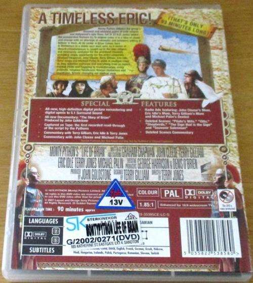 CULT FILM: MONTY PYTHON`S LIFE OF BRIAN The Immaculate Collection DVD [DVD BOX 10]