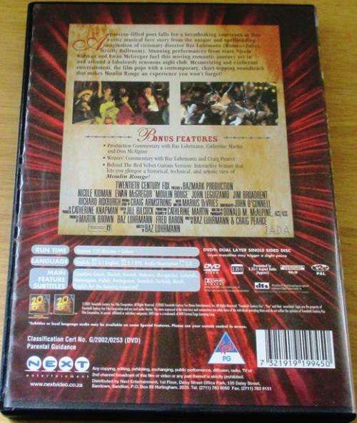 CULT FILM: MOULIN ROUGE!  [SHELF D2]