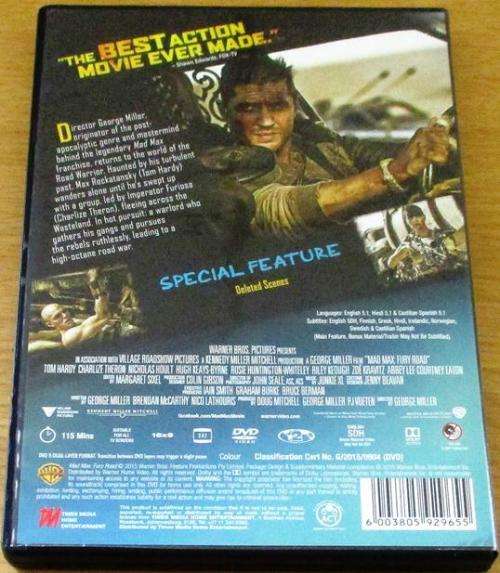 CULT FILM: MAD MAX Fury Road Tom Hardy  [Shelf D2]