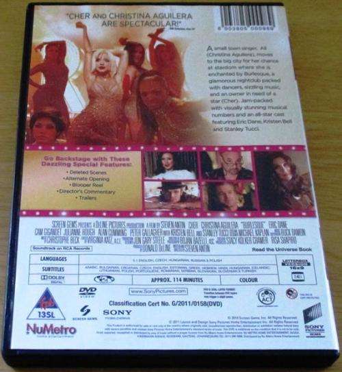 CULT FILM: BURLESQUE Cher Christina [Shelf D2]