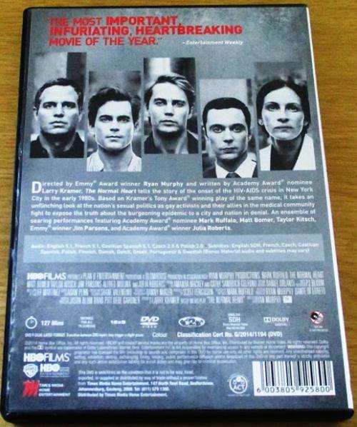 CULT FILM: THE NORMAL HEART  Julia Roberts  [Shelf D2]