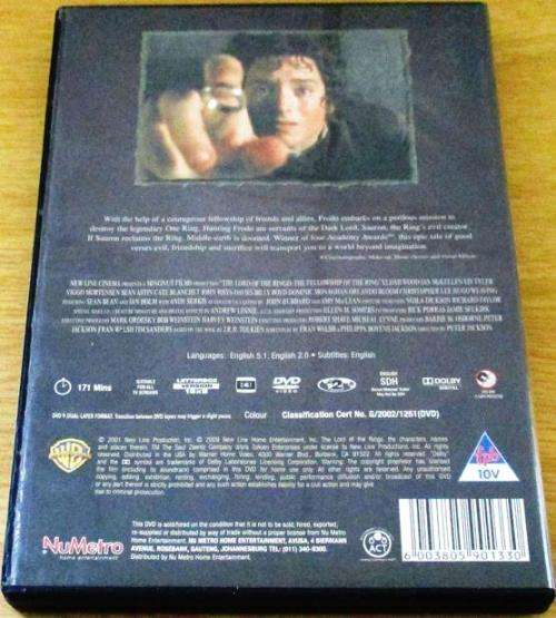 CULT FILM: LORD OF THE RINGS The Fellowship of the Ring [DVD Box 14]