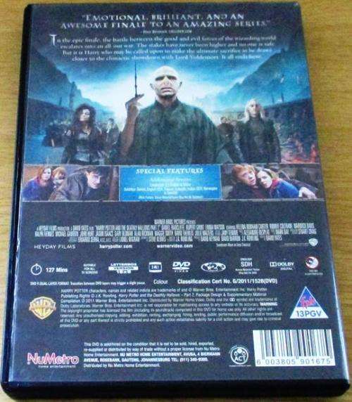 CULT FILM: HARRY POTTER and the Deathly Shadows Part 2  [DVD Box 14]