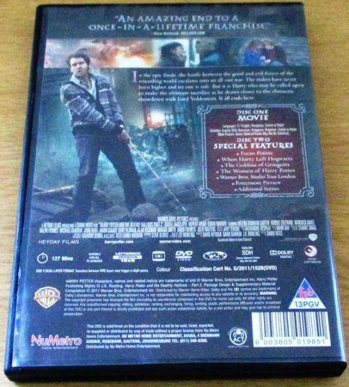 CULT FILM: HARRY POTTER and the Deathly Shadows Part 2  Two Disc Special Edition [DVD Box 14]