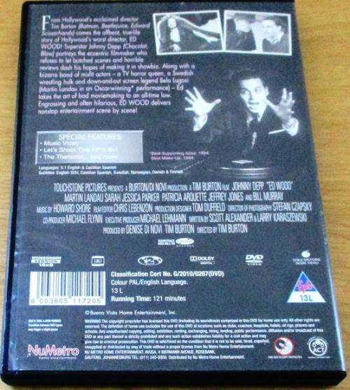 CULT FILM: ED WOOD Special Edition Johnny Depp  [DVD Box 14]