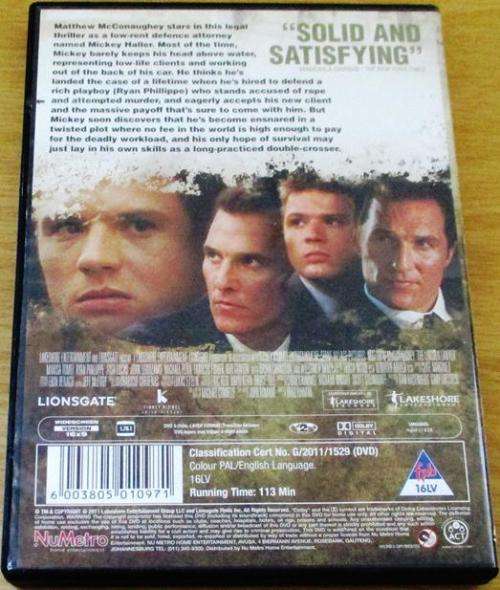 CULT FILM: THE LINCOLN LAWYER [DVD Box 15]