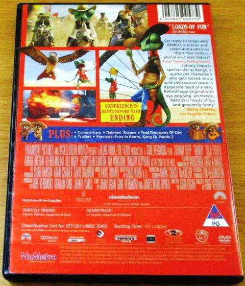 CULT FILM: RANGO Johnny Depp  [DVD Box 14]