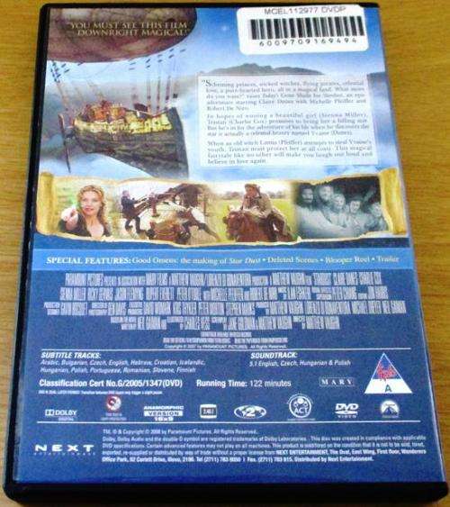 CULT FILM: STARDUST Michelle Pfeiffer Robert De Niro  [DVD Box 14]