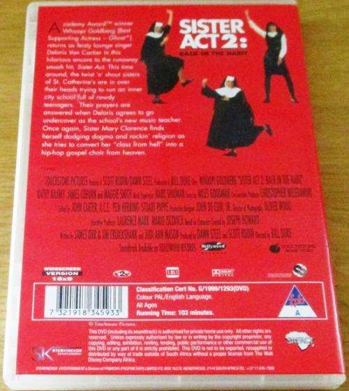 CULT FILM: SISTER ACT II Whoopi Goldberg [DVD Box 15]