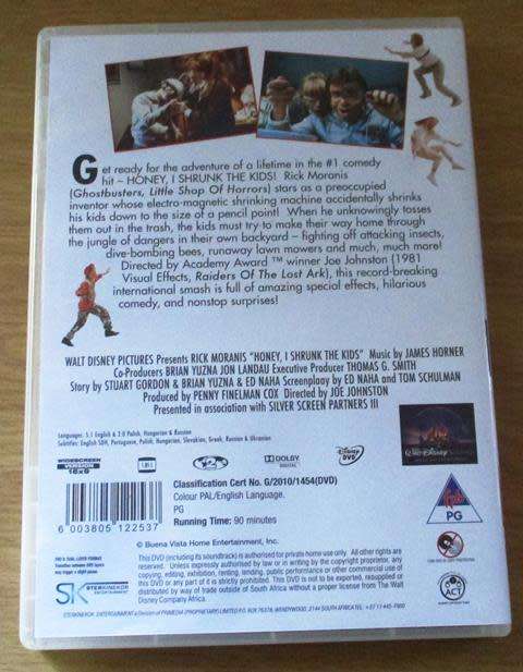 CULT FILM: HONEY I SHRUNK THE KIDS   [DVD Box 15]