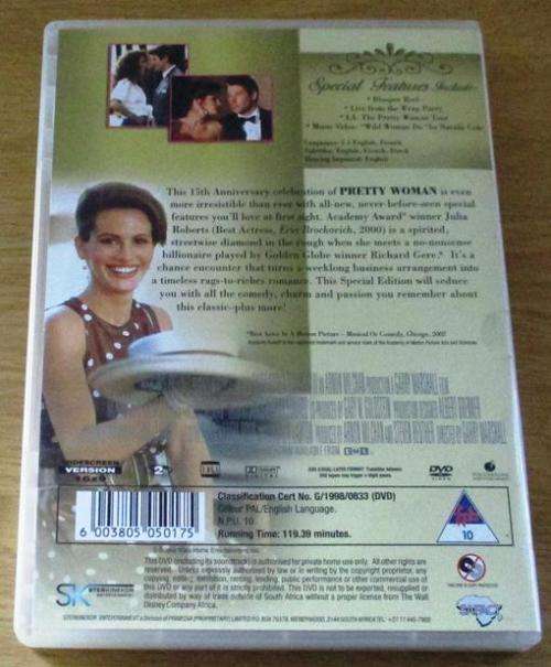 CULT FILM: PRETTY WOMAN 15th Anniversary Special Edition Richard Gere Julia Roberts   [DVD Box 15]