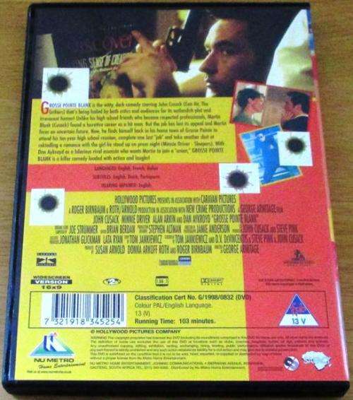 CULT FILM: BLANK John Crusack  [DVD Box 15]