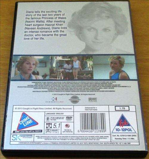 CULT FILM: DIANA Naomi Watts [DVD Box 13]
