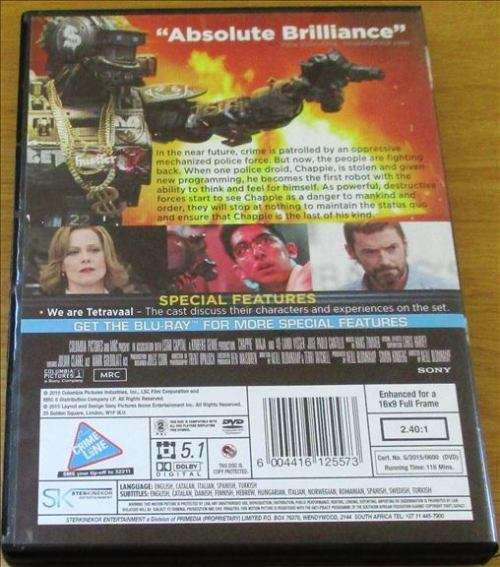 CULT FILM: CHAPPIE Sigourney Weaver [DVD Box 13]
