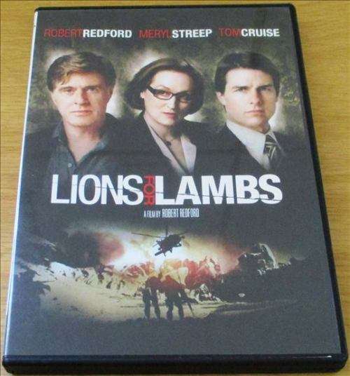 CULT FILM:  LIONS FOR LAMBS Robert Redford Meryl Streep Tom Cruise [DVD Box 13]