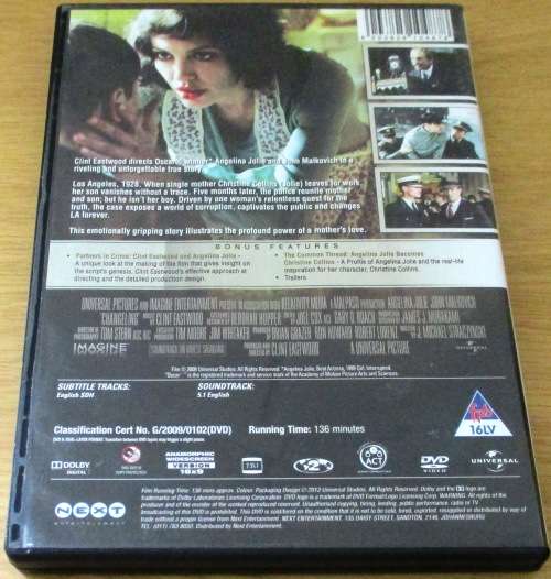 CULT FILM: THE CHANGELING Angelina Jolie John Malkovich [DVD Box 15]