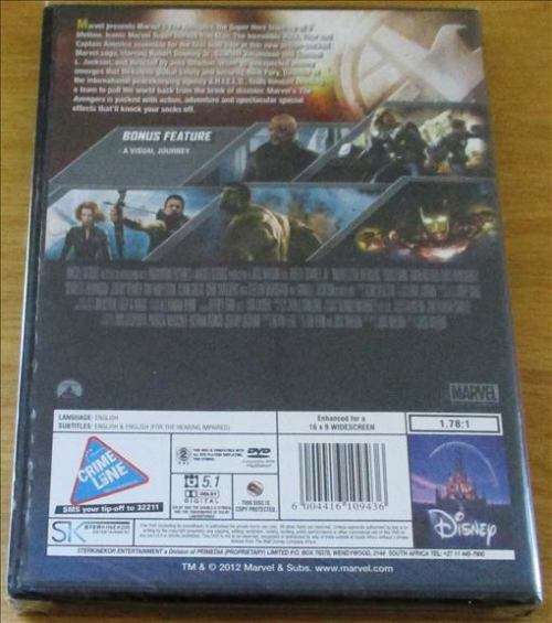 CULT FILM: Marvel`s THE AVENGERS [DVD Box 12]