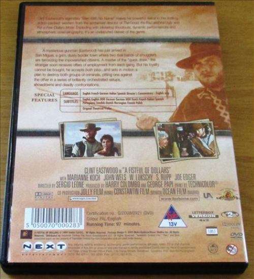 CULT FILM: FISTFUL OF DOLLARS Clint Eastwood  [DVD Box 12]