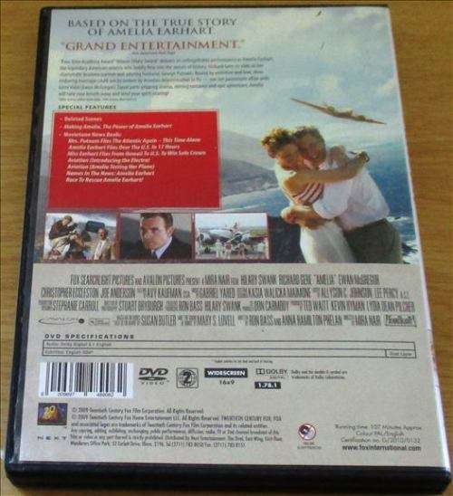 CULT FILM:  AMELIA Hilary Swank Richard Gere   [DVD Box 12]