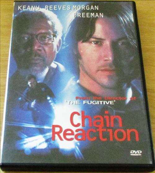 CULT FILM:  CHAIN REACTION Keanu Reeves Morgan Freeman  [DVD Box 12]